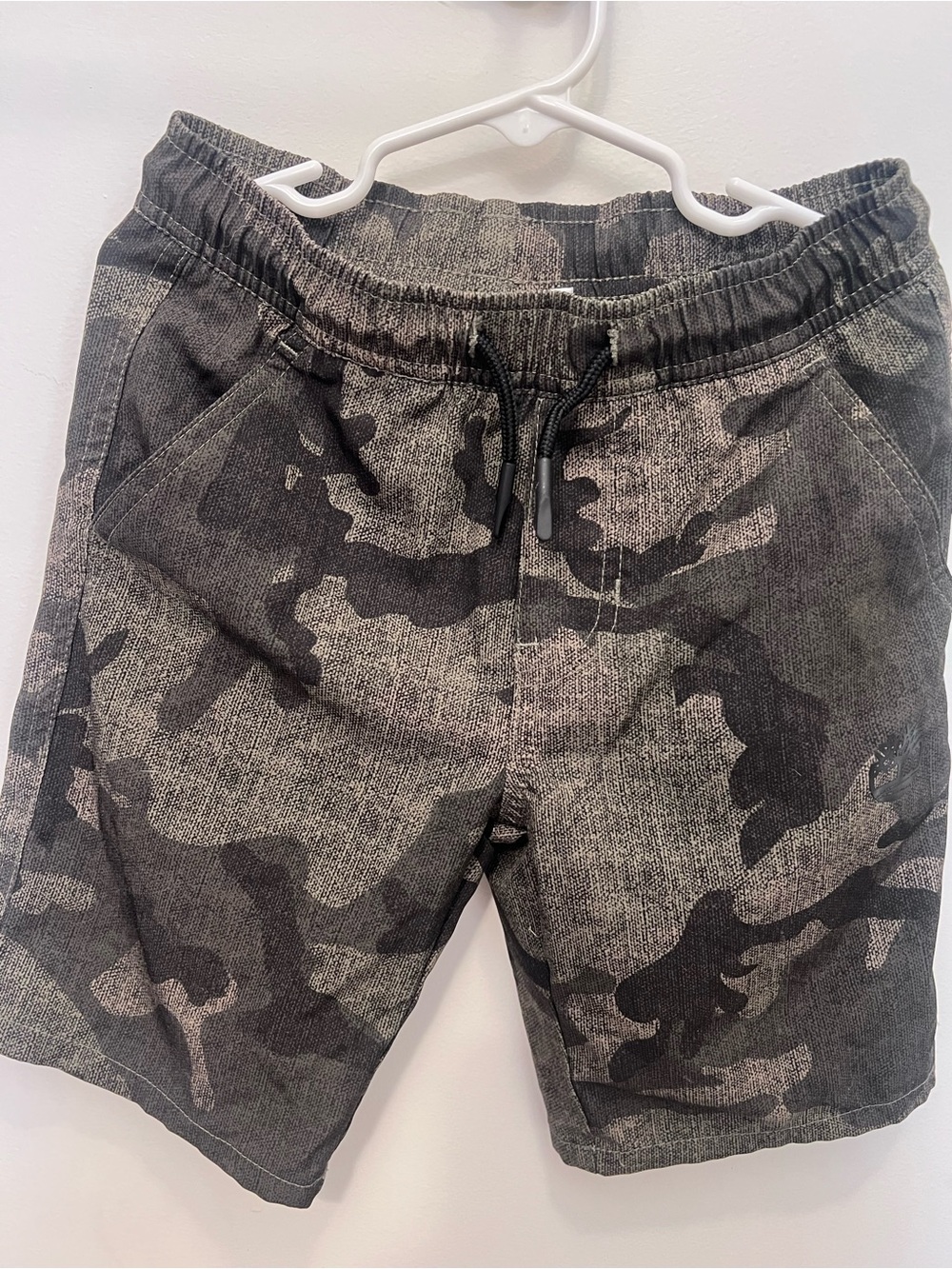 Timberland Boys Gray Camouflage Drawstring Shorts, Kids